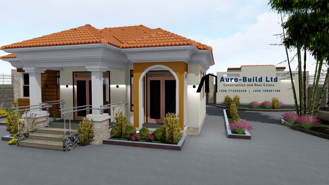 Secondary front perspective for the Gombe residential design